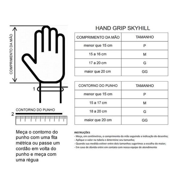 Imagem de Hand Grip Skyhill Competition 2.0 Luva Palmar Com Botão