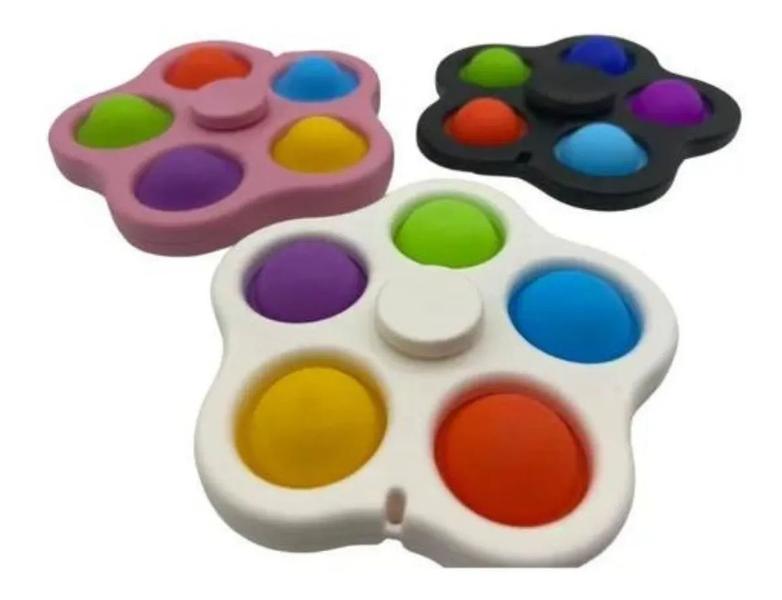 Imagem de Hand Spinner Brinquedo Pop It Ant Stress Colorido Infantil