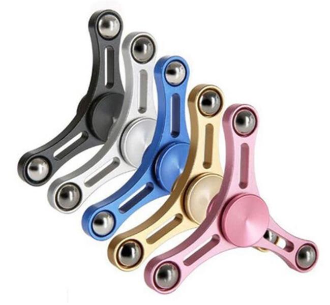 Imagem de Hand Spinner Giratório Metal Hélice Rosa