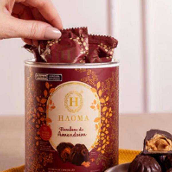 Haoma Bombom Chocolate 56 Cacau Com Recheio Creme Amendoim Imagem de Haoma Bombom Chocolate 56 Cacau Com Recheio Creme Amendoim