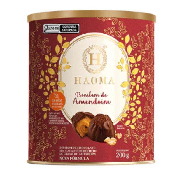 Haoma Bombom Chocolate 56 Cacau Com Recheio Creme Amendoim Imagem de Haoma Bombom Chocolate 56 Cacau Com Recheio Creme Amendoim