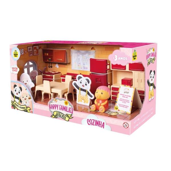 Imagem de Happy Families Playset Cozinha E Figura Brinquedo Samba Toys