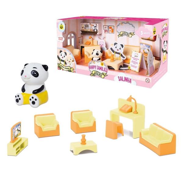 Happy Families Playset Sala e Figura Brinquedo Samba Toys Imagem de Happy Families Playset Sala e Figura Brinquedo Samba Toys