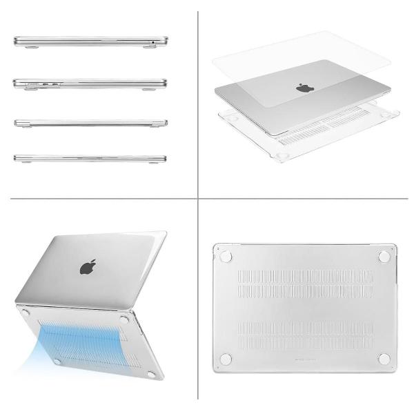 Imagem de Hard Capa Case Para Macbook Air 13.6 Modelos A2681 Chip M2 E A3113 Chip M3 - TRANSPARENTE CRISTAL