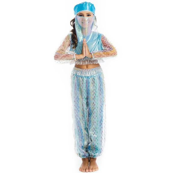 Imagem de Harém mágico Jasmine Princess tamanho L Girls Blue Costume