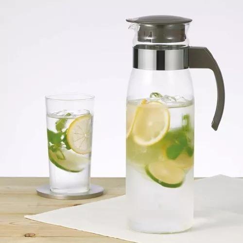 Hario Jarra Slim De Vidro C/ Alça E Tampa 1400ml Imagem de Hario Jarra Slim De Vidro C/ Alça E Tampa 1400ml