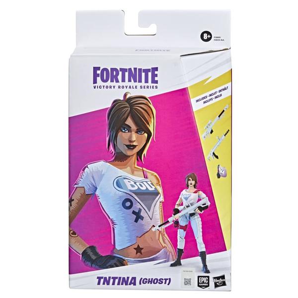 Imagem de Hasbro Fortnite Victory Royale Series TNTina (Ghost) Figura de ação colecionável com acessórios, escala de 6 polegadas