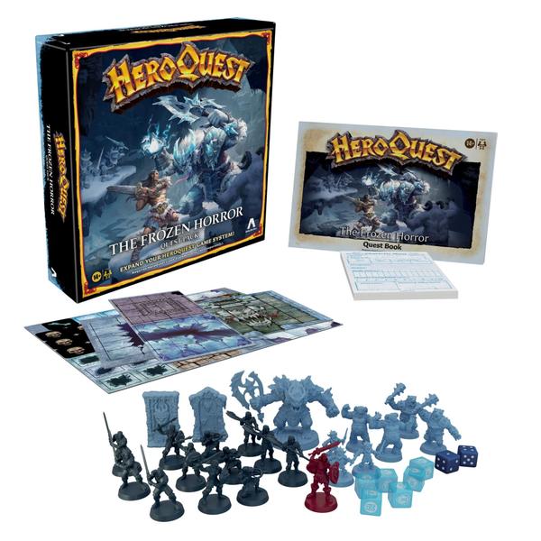 Imagem de Hasbro Gaming Avalon Hill HeroQuest The Frozen Horror Quest Pack, Dungeon Crawler Game for Ages 14+, Requer HeroQuest Game System para jogar