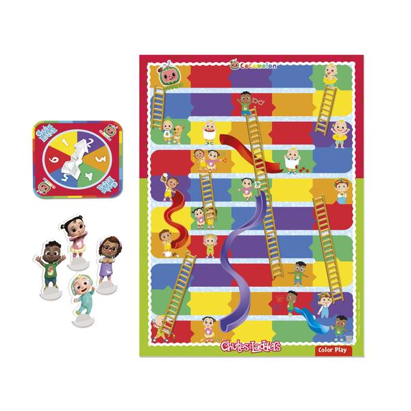 Imagem de Hasbro Gaming Chutes and Ladders: CoComelon Edition Board Game for Kids Ages 3 and Up, Jogo pré-escolar para 2-4 jogadores (Exclusivo da Amazon)