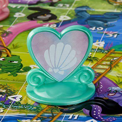 Imagem de Hasbro Gaming Chutes and Ladders: Disney Princess Edition Board Game for Kids Ages 3 and Up, Jogo pré-escolar para 2-4 jogadores (Exclusivo da Amazon)