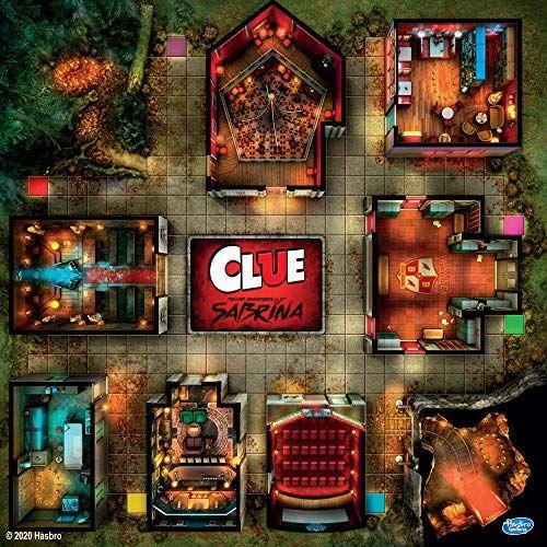 Imagem de Hasbro Gaming Clue: Chilling Adventures of Sabrina Edition Board Game, inspirado na série de sucesso, jogo de tabuleiro misterioso para crianças de 14 anos ou mais (Exclusivo da Amazon)