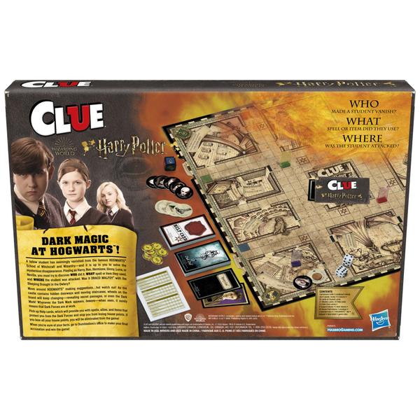 Imagem de Hasbro Gaming Clue: Wizarding World Harry Potter Edition Mystery Board Game para 3-5 Jogadores, Crianças de 8 anos ou mais (Exclusivo da Amazon)