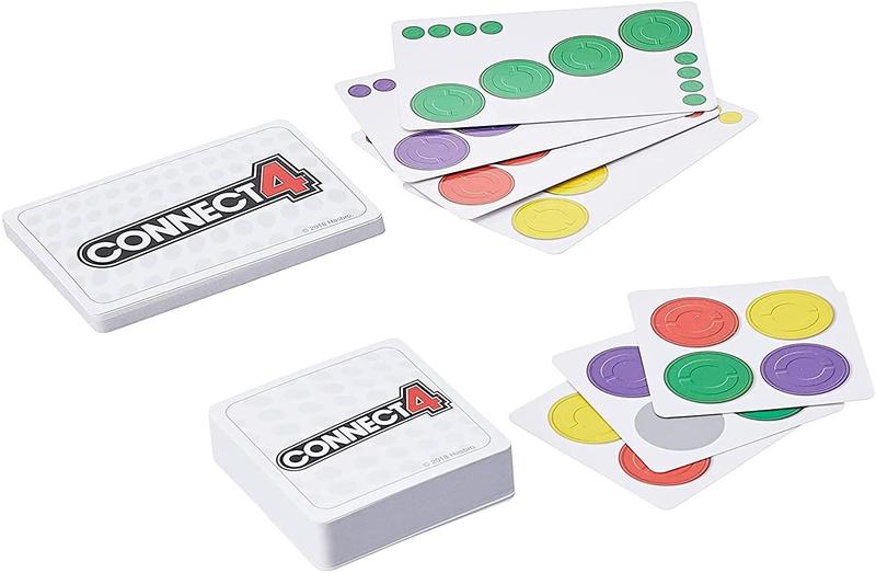 Imagem de Hasbro Gaming Connect 4 Card Game for Kids Ages 6 and Up, 2-4 Players 4-in-A-Row Game