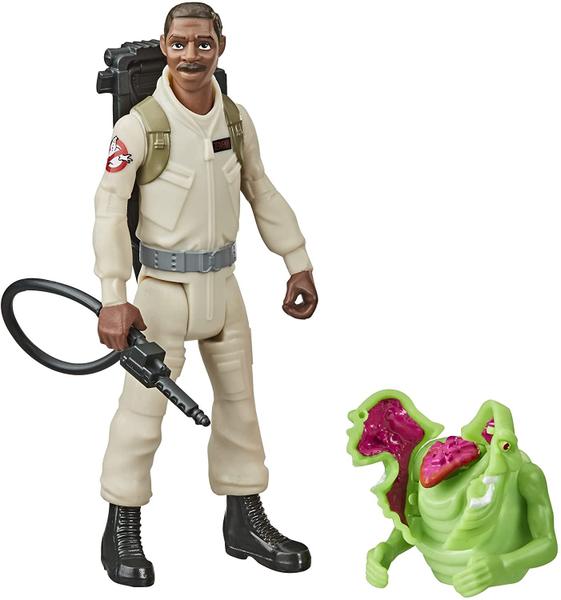 Imagem de Hasbro Ghostbusters Fright Apresenta Winston Zeddemore Figura com Figura e Acessório Interativo Slimer, Brinquedos para Crianças de 4 anos ou mais