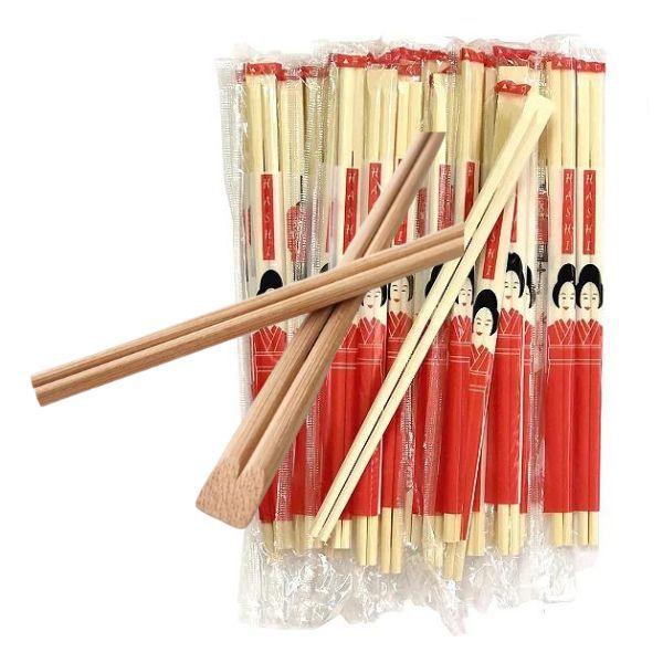 Imagem de Hashi Bambu Descartável Premium 20 Pares Envio Imediato