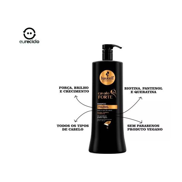 Imagem de Haskell Cavalo Forte Shampoo Litro + 2 Cond 500ml