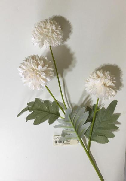 Imagem de Haste artificial flor crisantemo X3 com 65cm