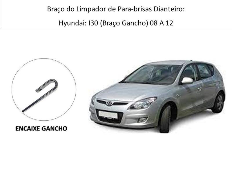 Imagem de Haste Braço Limpador de Para-Brisa Hyundai: I30 2008 a 2012 - Direito - Granero