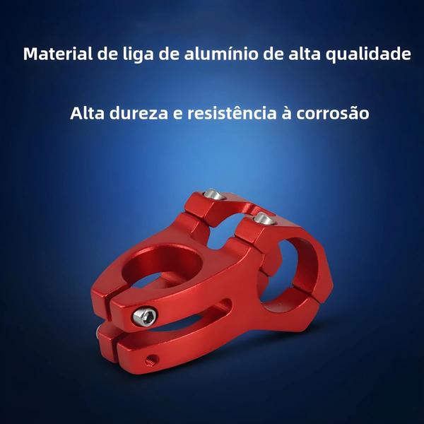 Imagem de Haste de Alumínio MTB 31.8x45mm - Guidão Curto e Resistente para Bicicleta