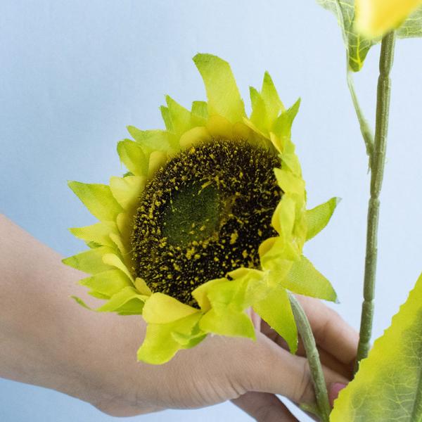 Imagem de Haste de Flor de Girassol Artificial Amarelo