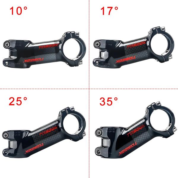 Haste de Guidão de Bicicleta MTB Ultraleve em Liga de Alumínio - 10°, 17°, 25° e 35° (31.8mm) Imagem de Haste de Guidão de Bicicleta MTB Ultraleve em Liga de Alumínio - 10°, 17°, 25° e 35° (31.8mm)