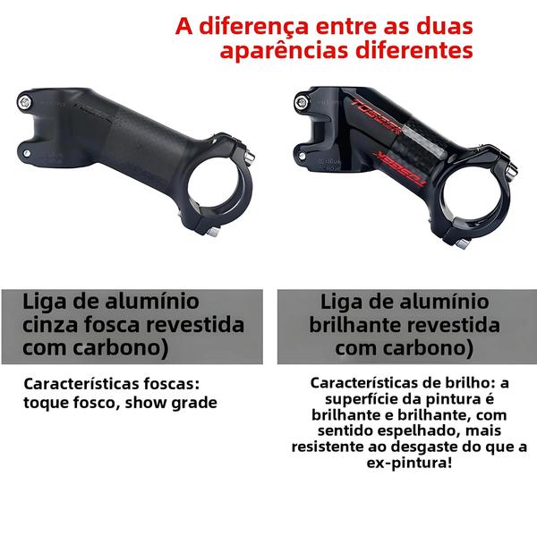 Imagem de Haste de Guidão de Bicicleta MTB Ultraleve em Liga de Alumínio - 10°, 17°, 25° e 35° (31.8mm)