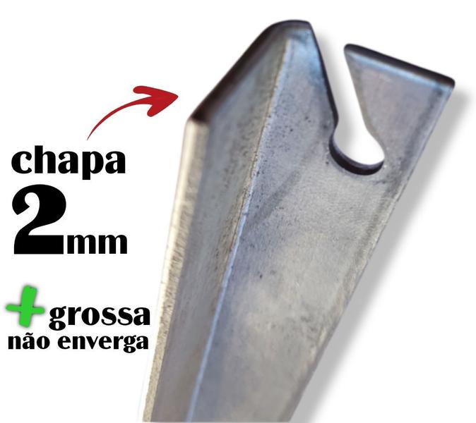 Imagem de Haste Galvanizada para concertina 30cm parafusar - 100 un