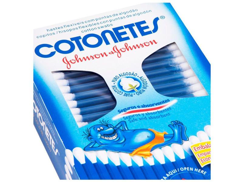 Imagem de Hastes Flexíveis Cotonetes Johnsons - 150 Unidades