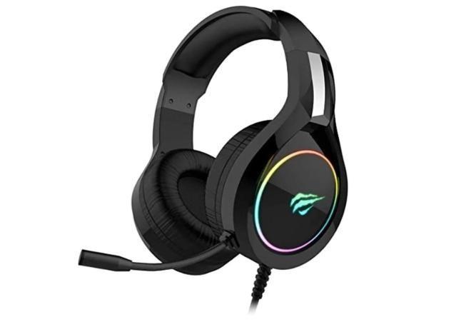 Imagem de Havit HV-H2232d - Fone de Ouvido, Gamer, Iluminação RGB, com Microfone, Falante de 50mm, Conector 3.5mm