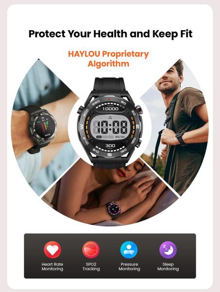 Imagem de Haylou R8 Smartwatch Inteligente Relógio Esportivo Militar Grau Dureza