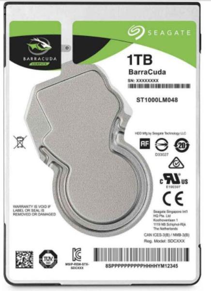 Imagem de Hd 1tb Notebook 2,5 Slim Seagate Baracuda