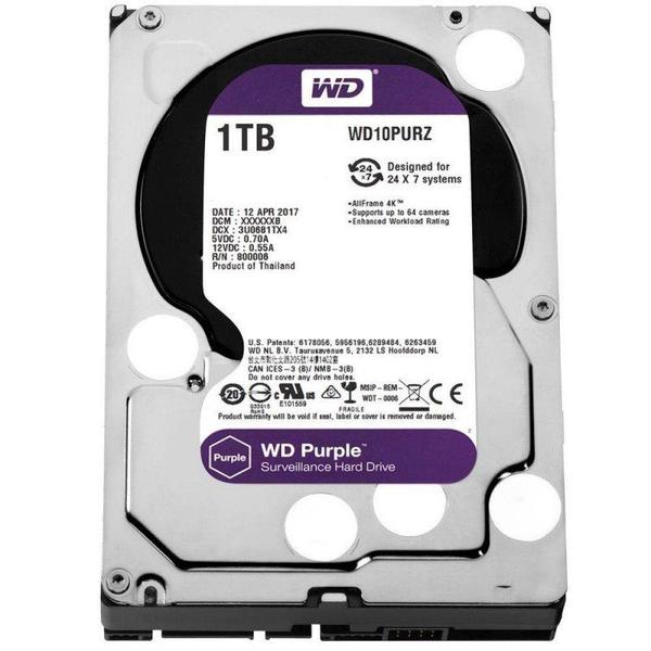 Imagem de HD 1TB Purple Intelbras Sata  Western Digital - WD10PURZ