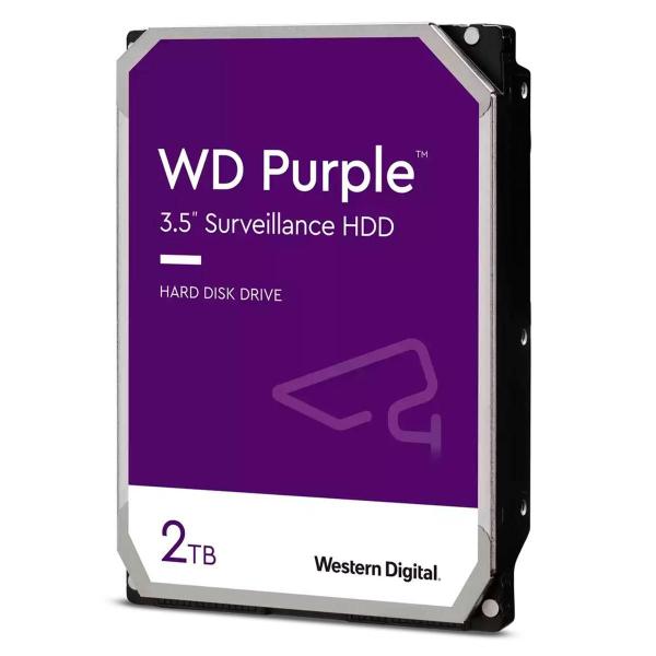 Imagem de Hd 2Tb WD Purple Surveillance, Sata 6Gb/S, Cache 64Mb