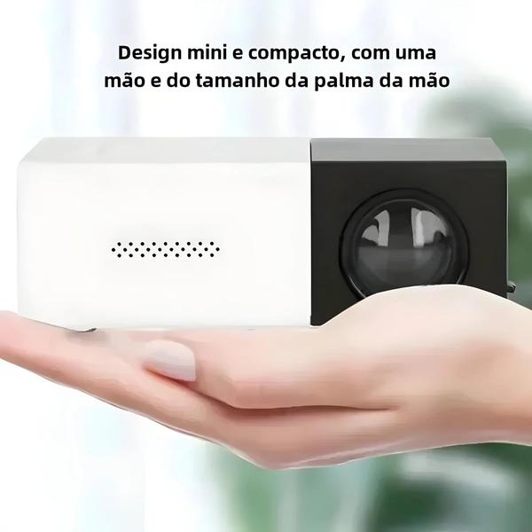 Imagem de Hd 320x240p Mini Projetor Led Hdmi Usb Tf Portátil Smart Home Audio Multimídia Player Para Viagens