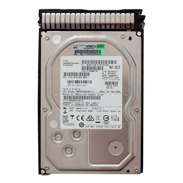 Imagem de HD  4Tb Sata 3 128mb 7200rpm 3,5" C/ Gaveta HPE 872293-002 MB004000GWFVU HPE/Hitachi