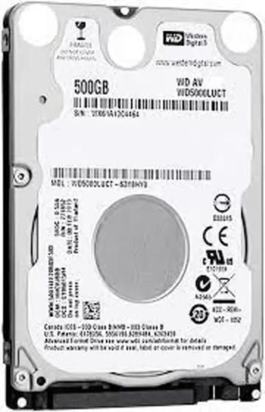 Imagem de Hd 500gb Sata 3 Wd Blacl Notebook 7mm 5400rpm 16mb Wd5000lpcx