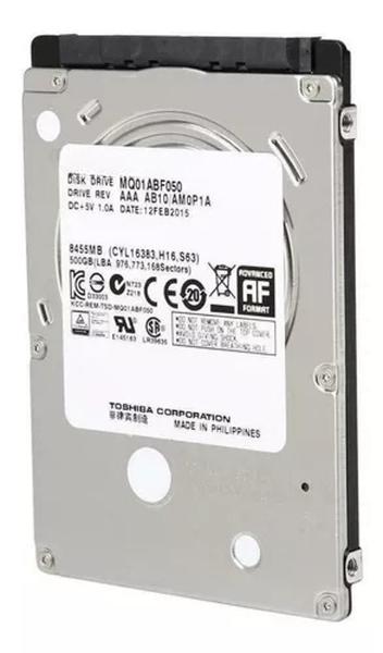 Imagem de Hd 500gb Sata Notebook Slim 500GB MQ01