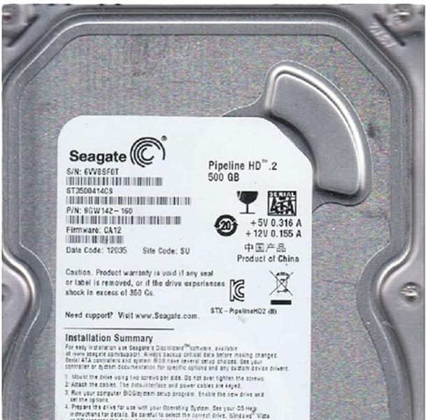 Imagem de HD 500GB Seagate SATA II 16MB Pepiline ST3500414CS