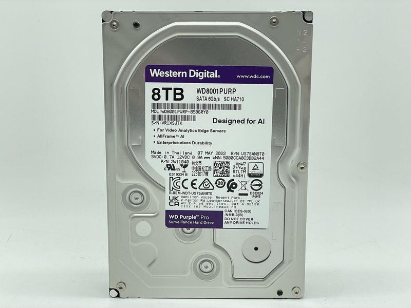 Imagem de Hd 8tb Sata 7200rpm  256mb Cache - Wd Purple Pro Wd8001 Pro