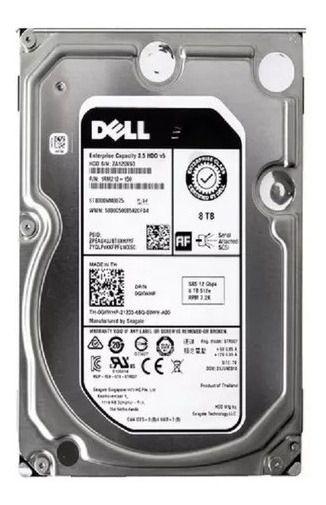 Imagem de Hd Dell 8tb Enterprise Capacity 3.5 Hdd V5 7.2k Rpm Sas 12 Gbps St8000nm0075