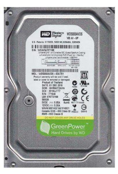 Imagem de Hd Desk Sata2 500gb Western Digital Rev Wd5000avcs