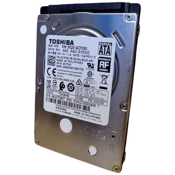 Imagem de Hd Disco Rígido Interno Toshiba 500gb Mq01acf050 Sata 2,5- Hd Para Notebook