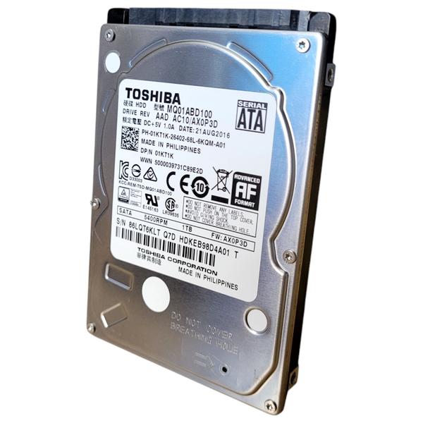 Imagem de Hd Disco Rígido Interno Toshiba Mobile Hdd Mq01abd100 1tb Prateado 2,5 Sata- Alta Capacidade Para Notebook