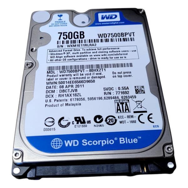 Imagem de Hd Disco Rígido Interno Western Digital Wd Blue 750gb Azul Sata