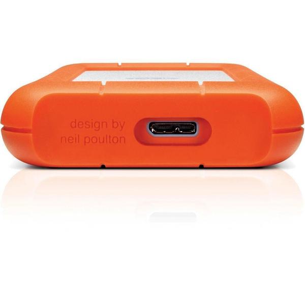 Imagem de HD Externo Portátil LaCie Rugged Mini 2TB USB 3.0 Laranja - LAC9000298