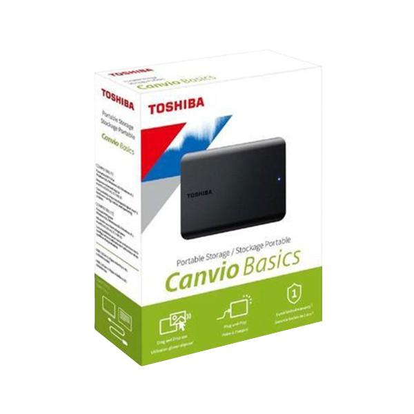 Imagem de HD Externo Toshiba Canvio Basics 1TB Preto HDTB510XK3AA