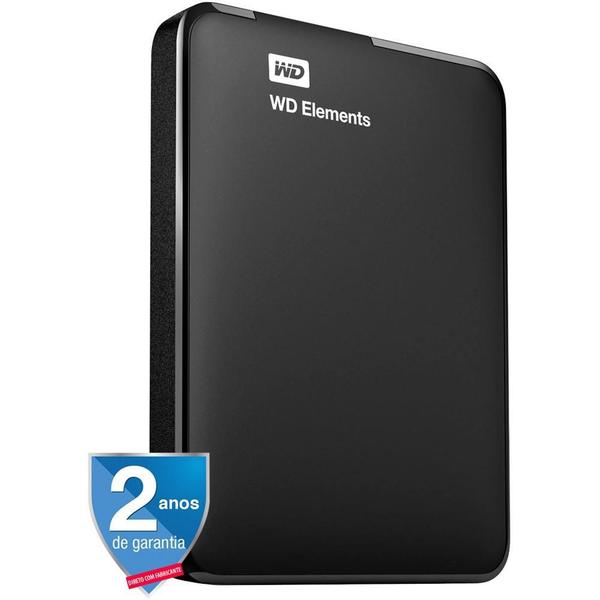 Imagem de HD Externo WD Elements, 1TB, USB 3.0, Preto - STEA1000400