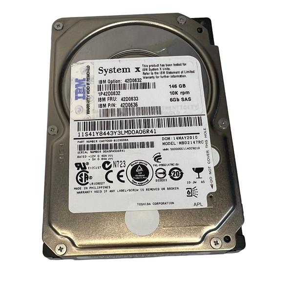 Imagem de Hd Ibm 146gb 10k Sas 2,5 Ibm Fru: 42d0677 Modelo: Mbd2147rc