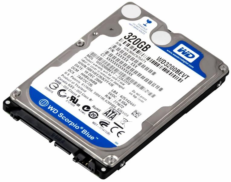 Imagem de Hd Interno Sata Western Digital Wd3200 Scorpio Blue 2.5pol