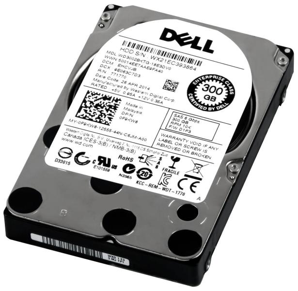 Imagem de Hd Sas Dell 300gb 2.5 0f9kw8 F9kw8 Wd3002bktg 32mb